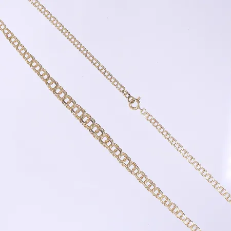 Halscollier doserad Bismarck längd 44cm bredd 3-6mm 18K Vikt: 11 g