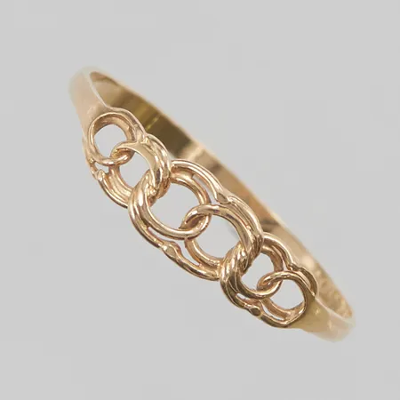 Ring Bismarck Ø19, bredd:5mm, 18K 1,0g.