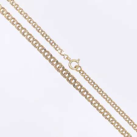 Halskedja doserad Bismarck längd 47cm bredd 3-5mm 18K Vikt: 8,8 g