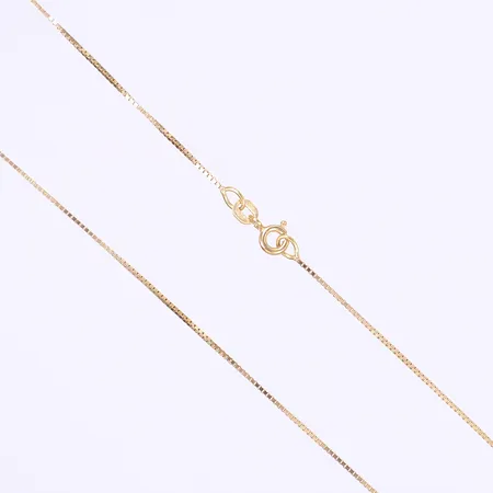 Halskedja Venezia 39cm bredd 1mm 18K Vikt: 2,4 g