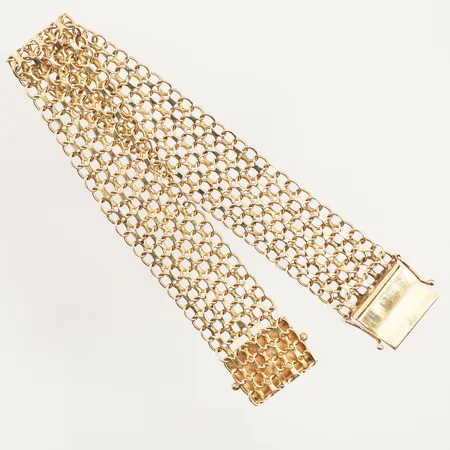 Armband X-länk, längd 18,5cm, bredd 16,3mm, 18K Vikt: 19,3 g