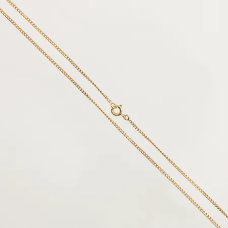 Kedja Pansar, längd 45,5cm, bredd 1,5mm, 18K  Vikt: 4,3 g
