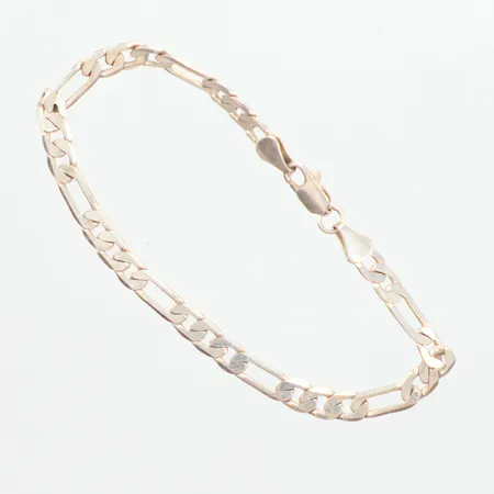 Armband Figaro längd 20,5cm, bredd 5,7mm, silver 925/1000 Vikt: 7 g