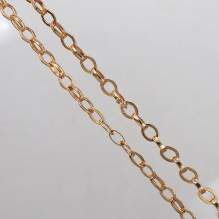 Collier, längd 55,5cm, bredd 2,5-8,4mm, JEH, 18K Vikt: 46,5 g