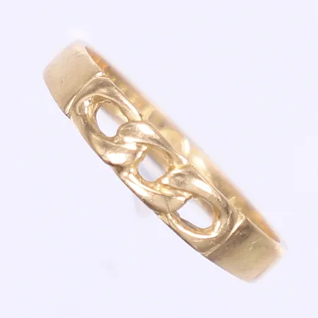 Ring pansar stl 17½ bredd 3-4 mm 18K 2,8g 