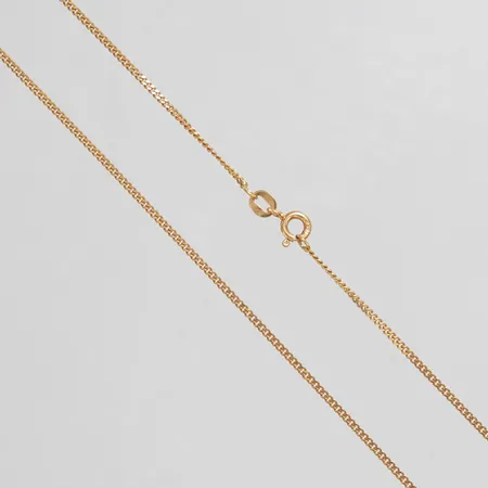 Kedja Pansar, längd ca 50cm, bredd 1,5mm, 18K Vikt: 3,9 g