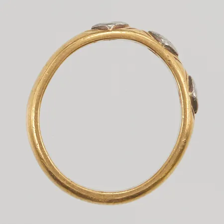 Ring defekt, gravyr, 23K 6,4g.