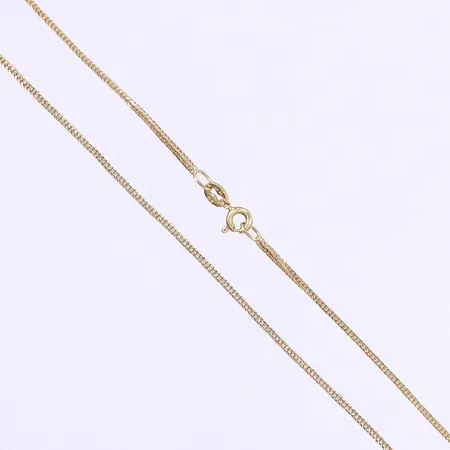 Halskedja 51,5cm bredd 1mm, något ojämn, 18K  Vikt: 5,8 g