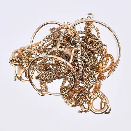 Diverse guld, 18K. Vikt: 10 g