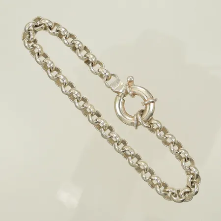 Armband ärtlänk, längd 19cm, bredd 6mm, GHA, Silver 925/1000, 18g Vikt: 18 g