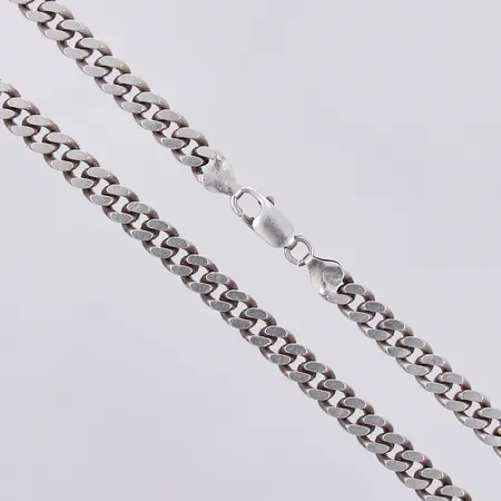 Kedja Pansar GHA längd ca 46,5cm, bredd ca 7mm, 925/1000 silver Vikt: 53,1 g