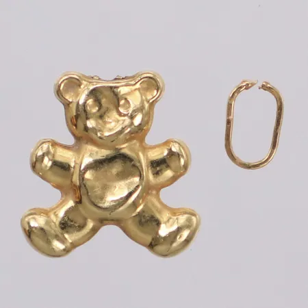 Hänge, defekt, trasig ögla, 18K  Vikt: 0,3 g