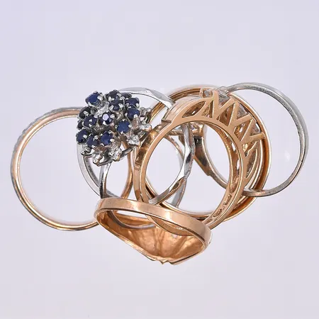 Diverse guld, 18K. Vikt: 23,6 g