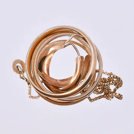 Diverse guld, 18K. Vikt: 11,8 g