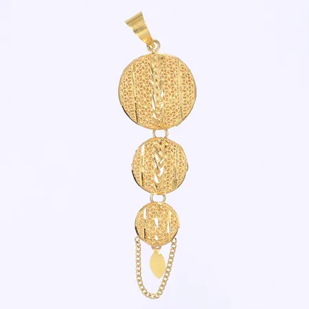 Hänge 71x19mm 21K  Vikt: 4,6 g