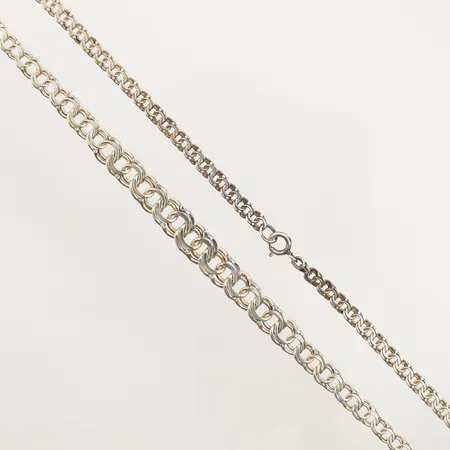 Collier doserad Bismarck, längd 43cm, bredd 4,4-8,9mm, silver 925/1000 Vikt: 16,3 g