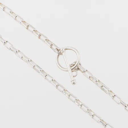 Collier Silver 830/1000,längd ca 45 cm. Vikt: 21,9 g