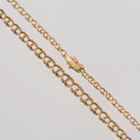 Collier Bismarck, 46cm, bredd:3-6mm, slitet, 18K 10,8g.