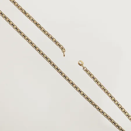 Collier X-länk, defekt, 18K  Vikt: 9,9 g