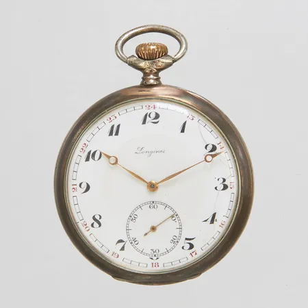 Fickur Longines Grands Prix, manuell, 50mm, boettnr 38356, sekundvisare, 800/1000 silver, bruttovikt: 75,7g Vikt: 0 g