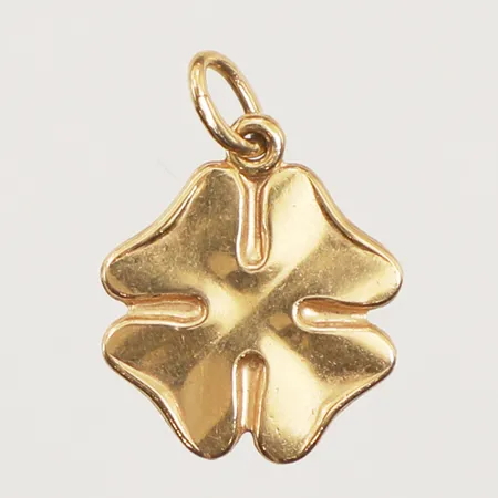 Hänge fyrklöver, längd 16mm, bredd 12,3mm, 18K Vikt: 0,7 g