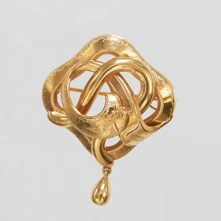 Brosch/hänge, ca 42x32mm, Guldvaruaktiebolaget G. Dahlgren & Co Ab, Malmö, år 1926, 18K Vikt: 5,1 g