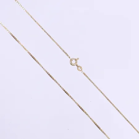 Halskedja Venezia längd 43cm bredd 1mm 18K Vikt: 3,9 g