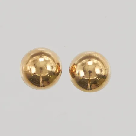 Ett par örhängen 7mm, skruvar, saknar snurrebussar, 18K 0,5g.