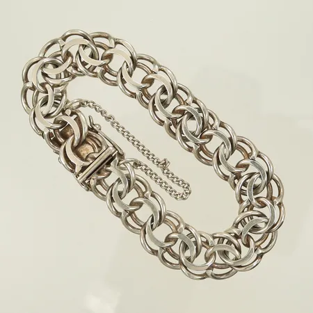 Armband Bismarck, omkrets 147cm, bredd 13mm, KAP, Silver 830/1000, 30,6g Vikt: 30,6 g