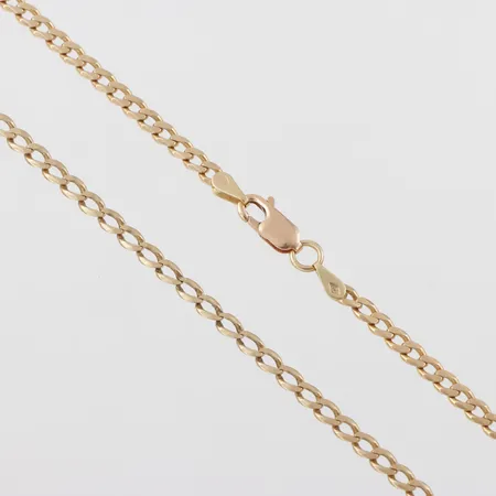 Collier Pansar 18k,längd ca 56 cm,bredd 3.4 mm,skönhetsfel vid låset. Vikt: 16,7 g