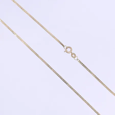 Halskedja 45,5cm bredd 2mm 14K  Vikt: 3,8 g