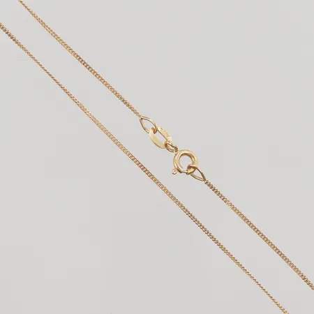Kedja pansar 41cm, bredd:1mm, 18K 1,7g.