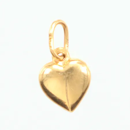 Hänge hjärta längd 15,2mm, bredd 8,7mm, 18K Vikt: 1,2 g