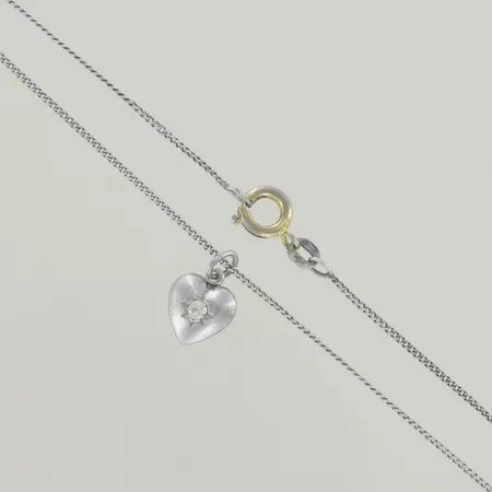 Halskedja pansar med hänge, längd 43 cm,silver 925/1000 Vikt: 2 g