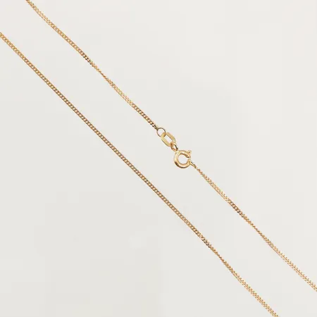 Kedja Pansar, längd 45cm, bredd 1,2mm, GHA, 18K  Vikt: 2,7 g