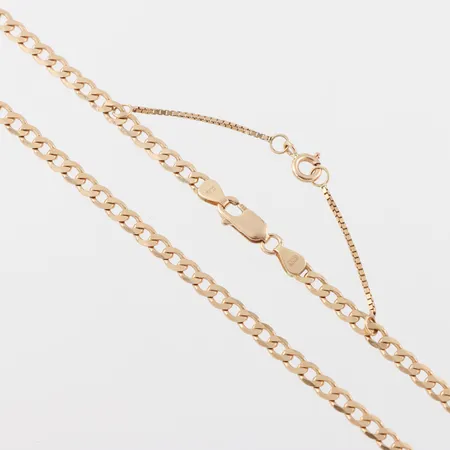 Collier 18k Pansar,säkerhetskedja,längd ca 52 cm,bredd 3.9 mm. Vikt: 16,6 g
