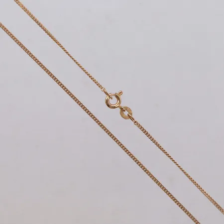 Kedja Pansar, längd 38cm, bredd 1,2mm, 18K  Vikt: 2,7 g