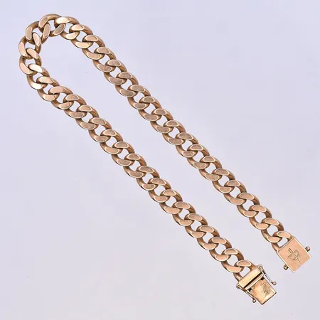 Armband Pansar, Balestra, längd 25 cm, bredd 8 mm, 18K. Vikt: 48,8 g