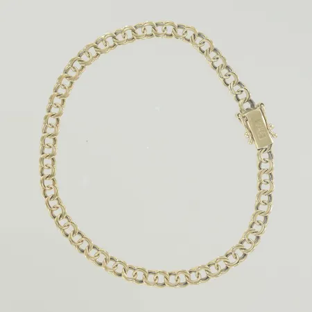 Armband bismark, längd 18 cm , bredd 4,4 m, 18K Vikt: 7,1 g