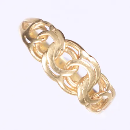 Ring Bismarck stl 19¾ bredd 2-8 mm 18K 2,7g Vikt: 2,7 g