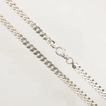 Kedja Pansar, längd 50,5cm, bredd 7,7mm, 925/1000 silver  Vikt: 46,3 g