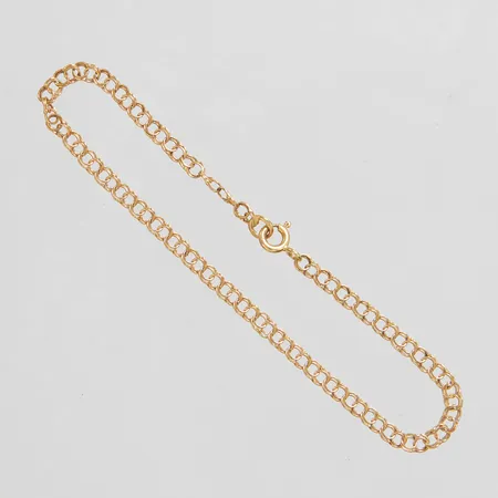 Armband Bismarck, längd ca 18cm, bredd 3mm, skev, 18K Vikt: 2,2 g