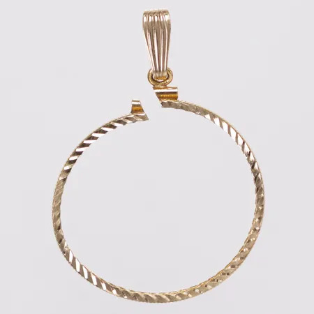 Hänge, defekt/klippt, 14K Vikt: 2,4 g