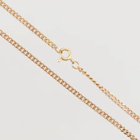 Kedja pansar 50cm, bredd:2,6mm, 18K 12,4g.