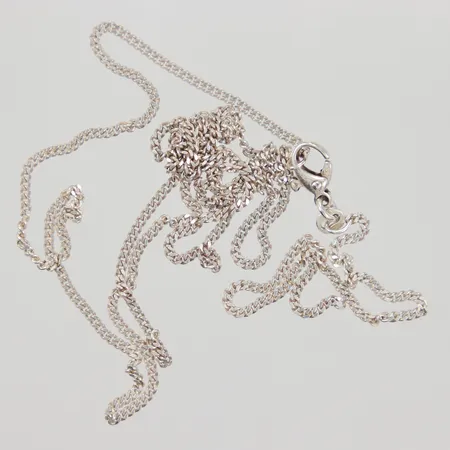 Kedja Pansar 71,5cm, bredd 1,7mm, defekt, kedja av, 925/1000 silver, Vikt: 6,2 g