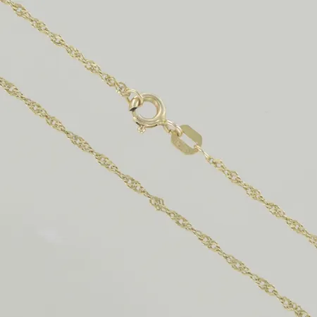 Halskedja singapor, längd 46 cm, 18K Vikt: 1,9 g