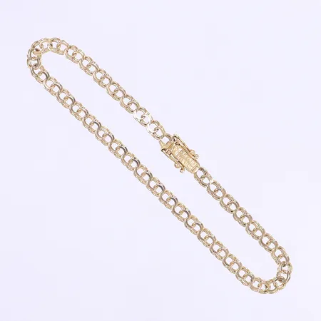 Armband Bismarck tillv. Jo-Ans 20cm bredd 5mm 18K  Vikt: 5,6 g