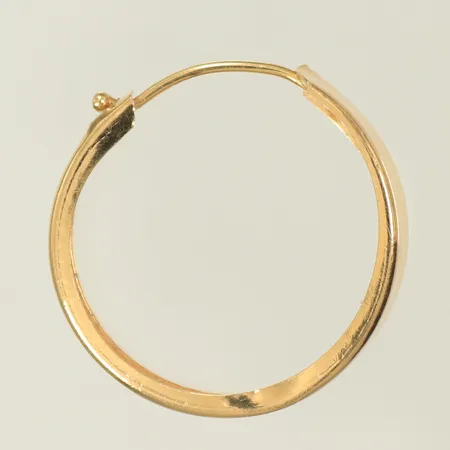 Udda örhänge, 19mm, bucklig, 18K, 0,5g Vikt: 0,5 g