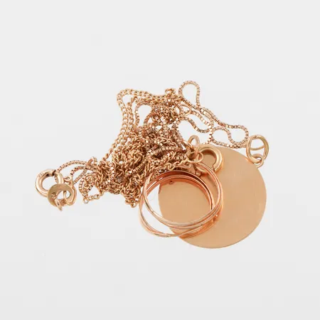 Trasigt guld 18k. Vikt: 5 g