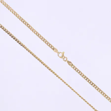 Halskedja Pansar 51cm bredd 3mm 18K  Vikt: 6 g